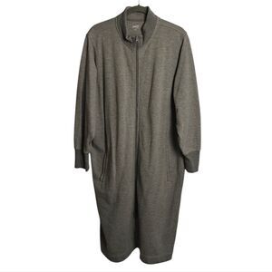 Duluth Trading Co Women's Gray Maxi Dress Sweatshirt Fabric 2X